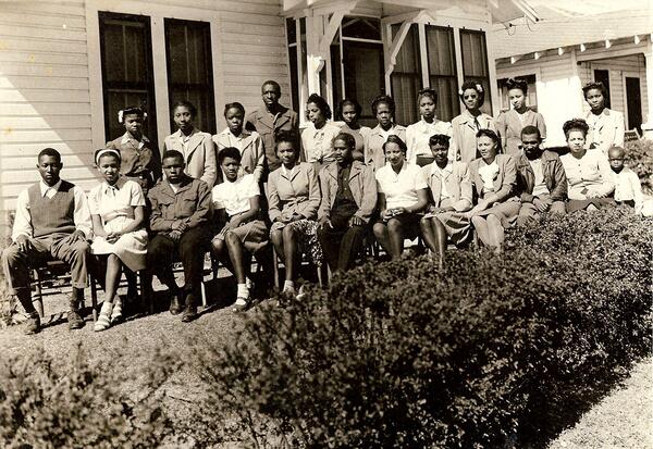 Members of the Robinson Business College graduating class of 1946. This photo is safely stored in the Ouachita Parish Public Library archives and made publicly and digitally accessible via the Louisiana Digital Library.
