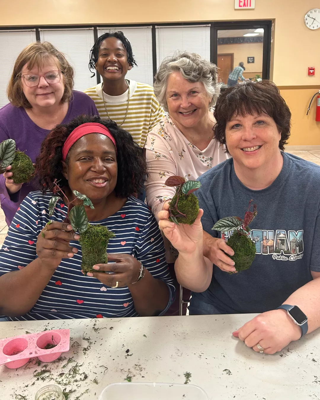 Adult patrons at plant program.